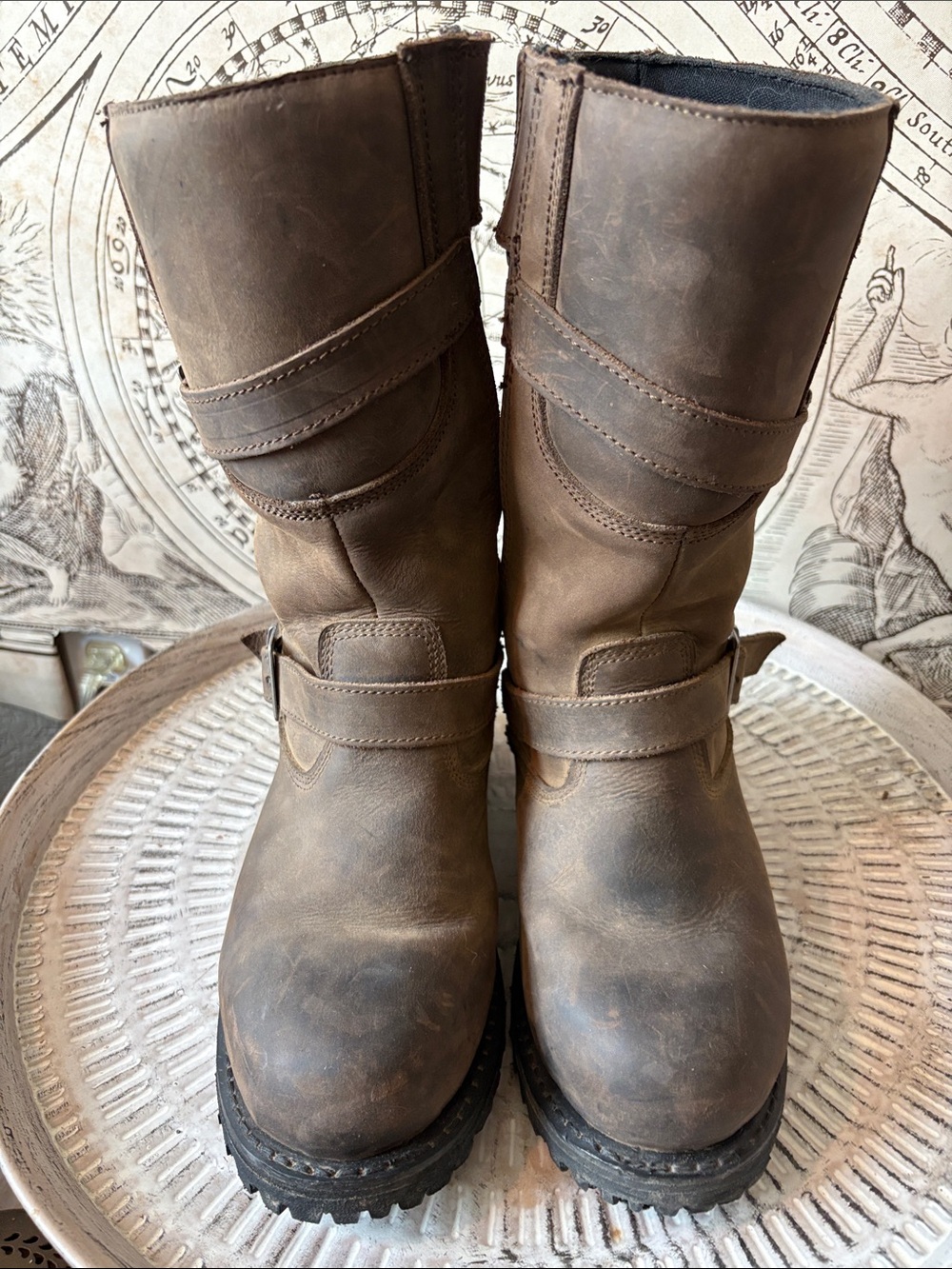 Milwaukee Leather Motorcycle Boots Brown Men’s 7 EU 40 - Picture 3 of 10